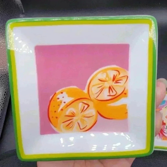 COPY - Sara Henry 4 Pieces Porcelain Rectangular Tray & 3 Coasters Spring Multi… - Picture 13 of 13